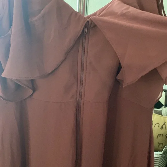 Birdy Grey Maxi Dress Large English red rose, Formal Bridesmaid Gown Pockets - Picture 7 of 8